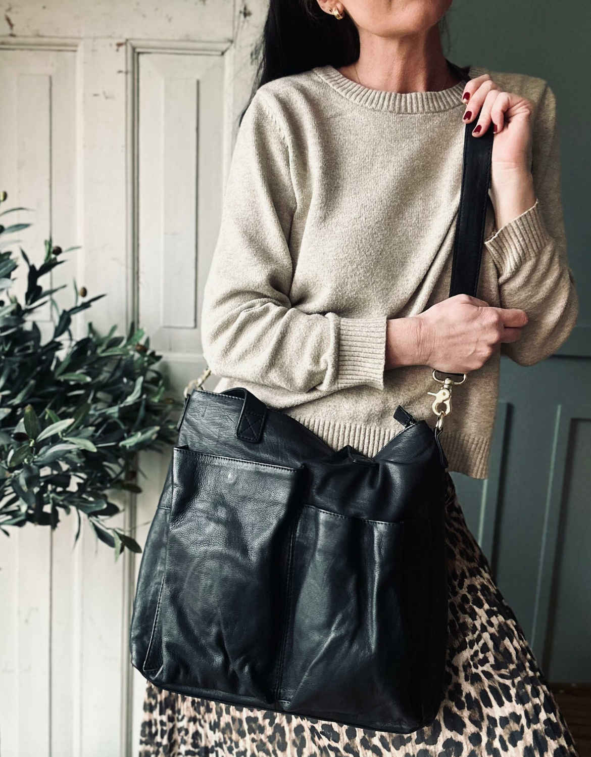 Shopper Black Lux – Kalbsleder