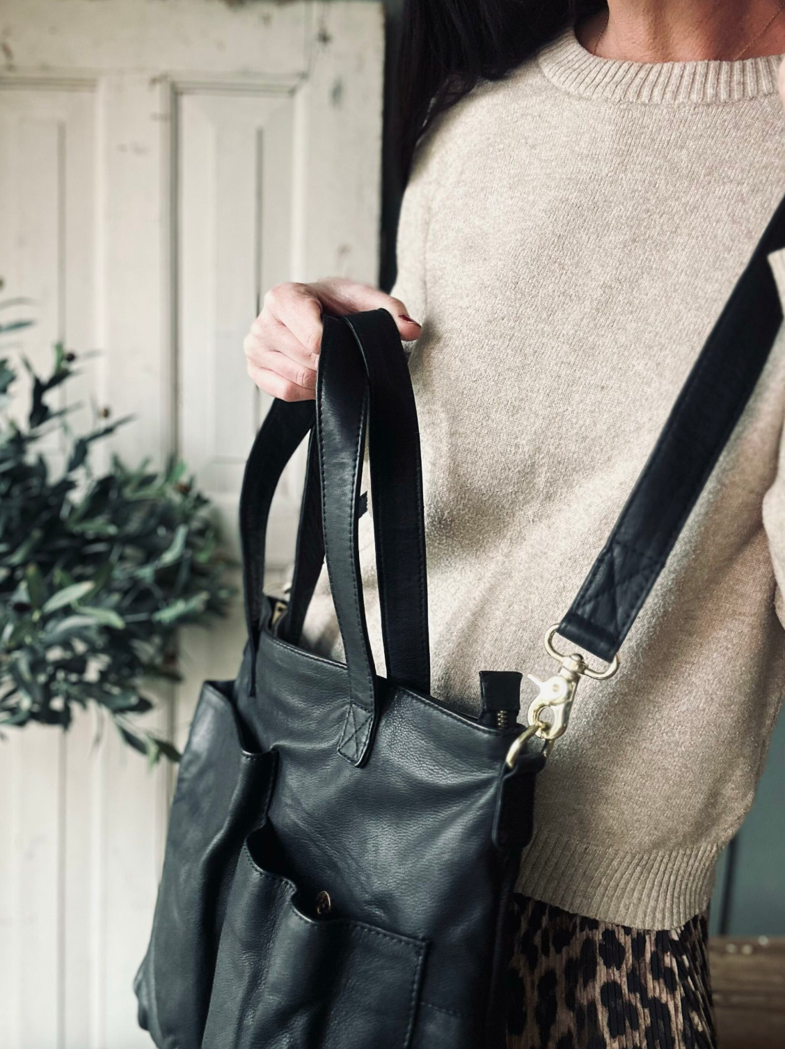 Shopper Black Lux – Kalbsleder