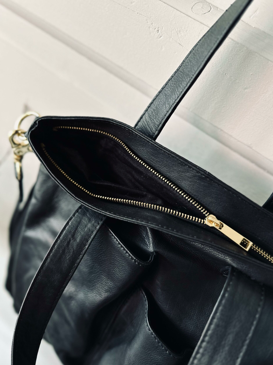 Shopper Black Lux – Kalbsleder
