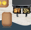Airfryer-Papierformen, rechteckig - 100 Stk