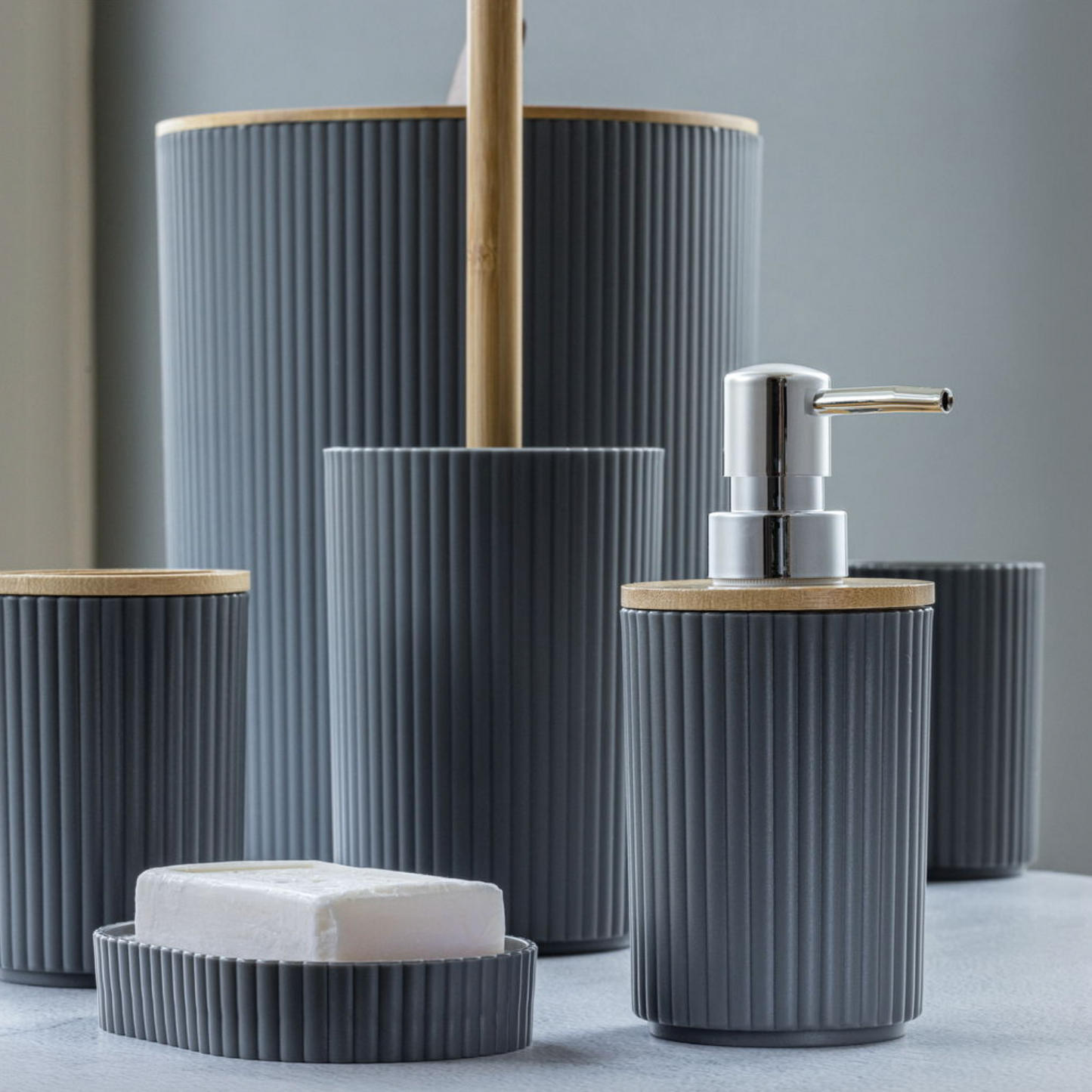Badezimmerset: 6 Teile
