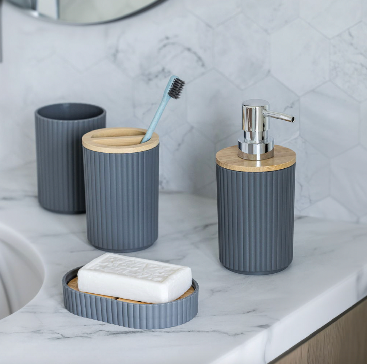Badezimmerset: 6 Teile