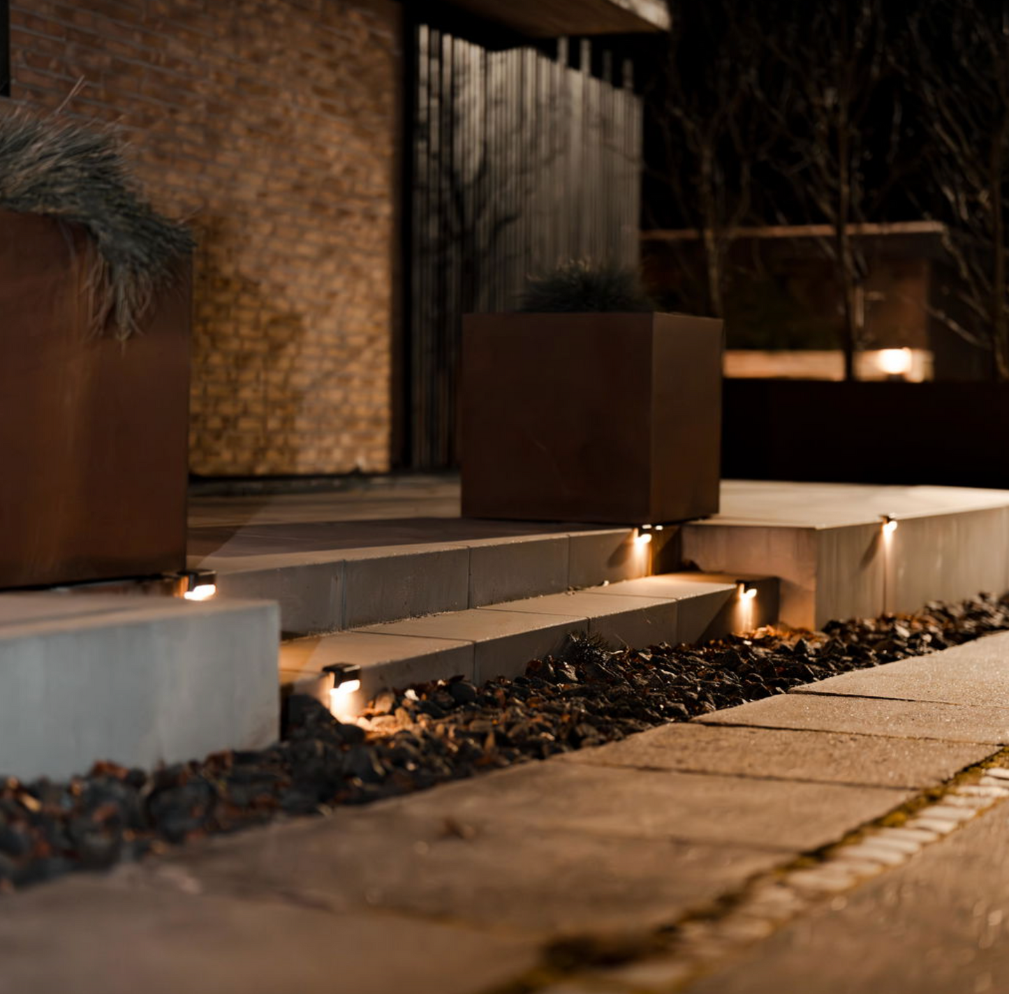 Treppenlichter mit Solar - 4 Stk.