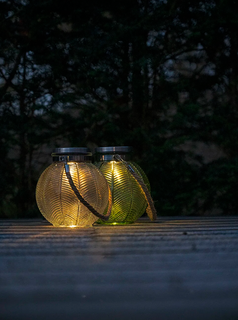 Laterne mit Solarzellen – Nancy clear