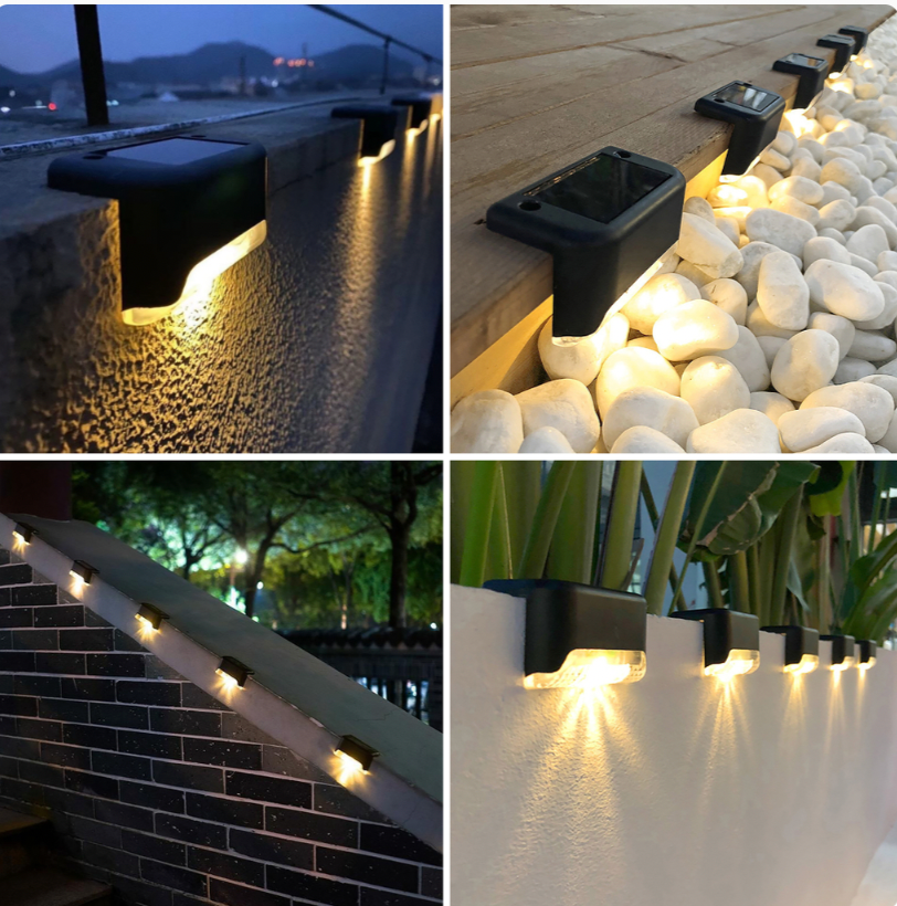 Treppenlichter mit Solar - 4 Stk.