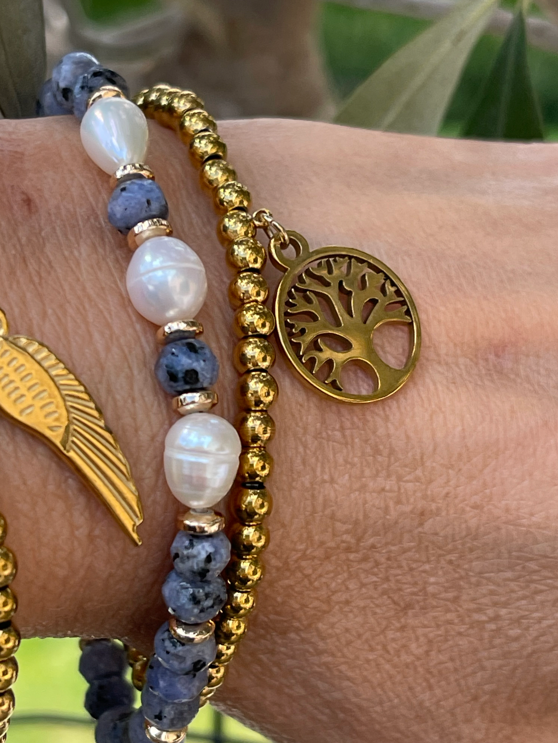 Armband Juliane - Blau-Mix