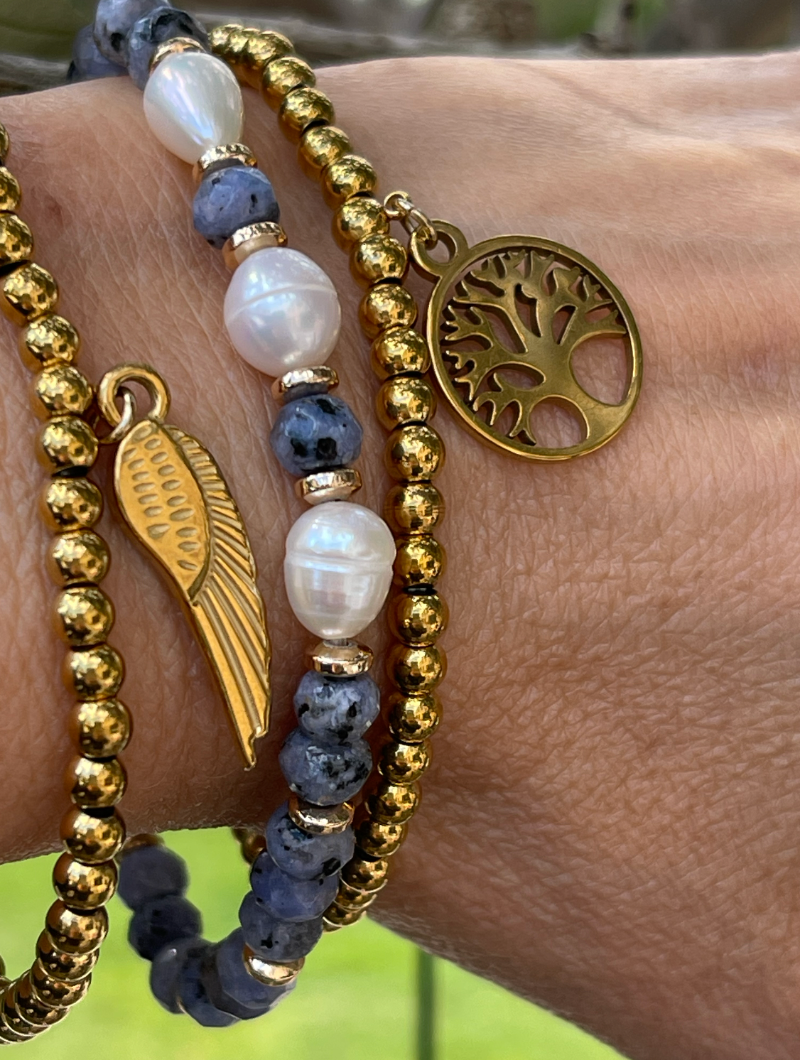 Armband Juliane - Blau-Mix