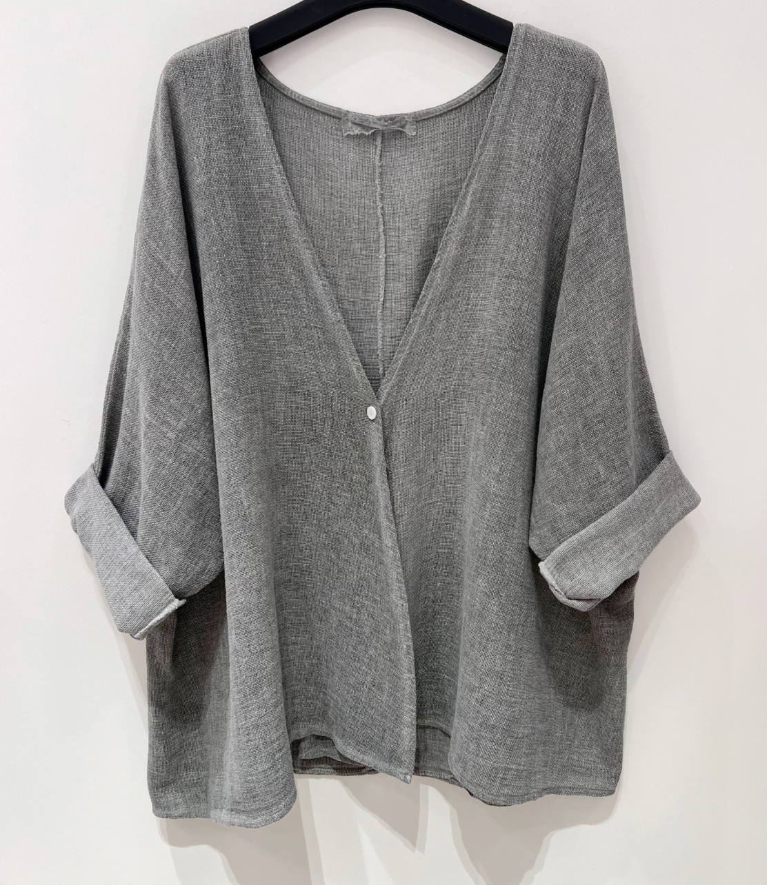 Cardigan HANNA Stone Leinenmix