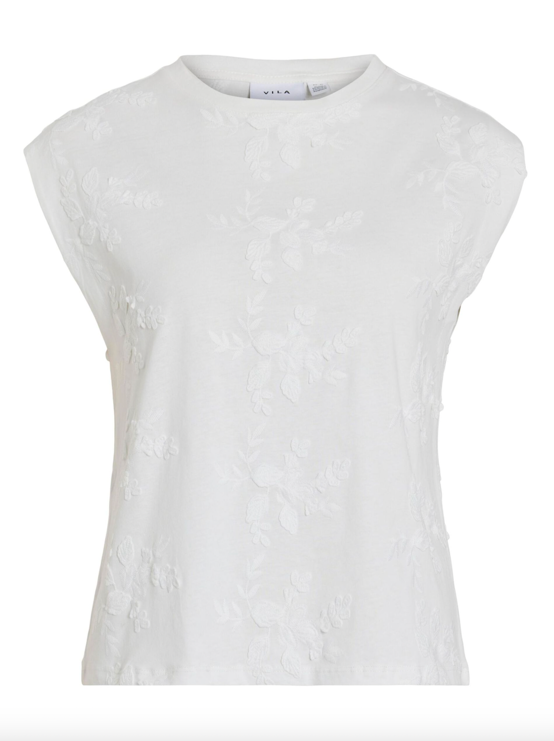 Bluse SASJA ärmellos mit Stickerei