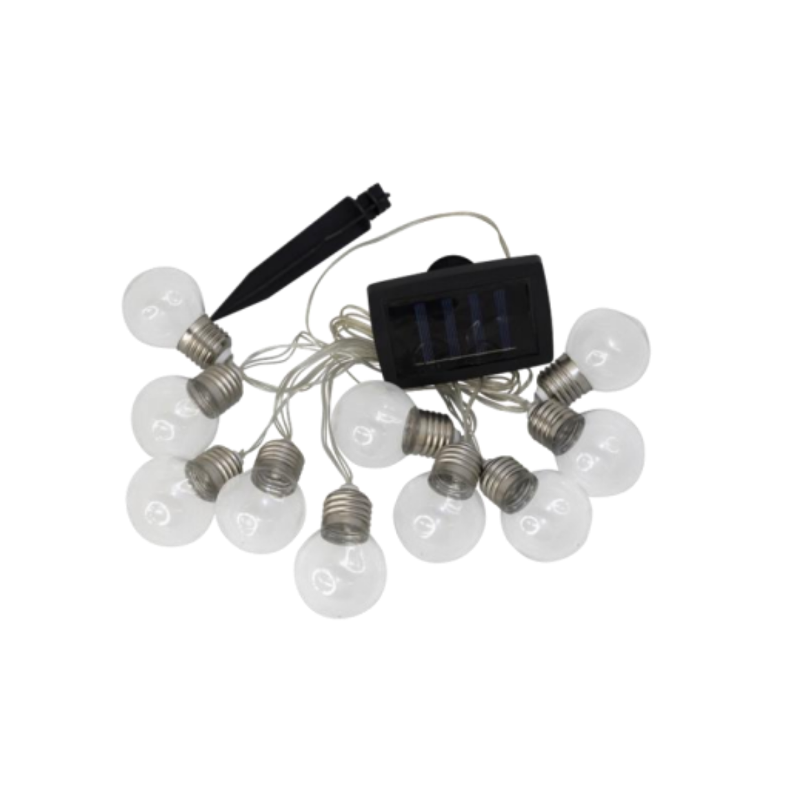 Lichterkette Laura mit Solarzellen - Außenbereich mit 10 und 20 Lichtern