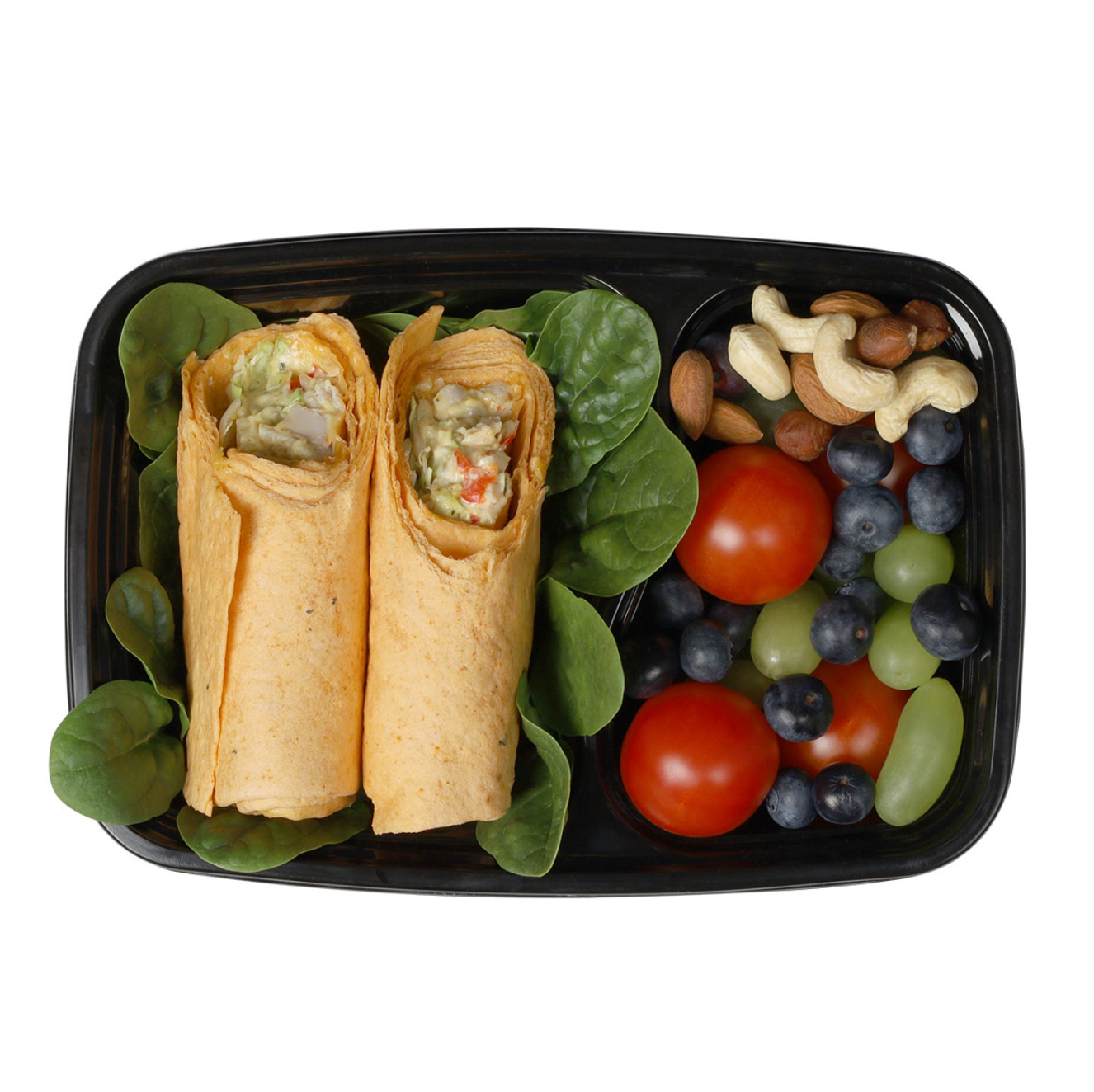 Wiederverwendbare Lunchboxen mit zwei Fächern und Deckel - 5 Stück