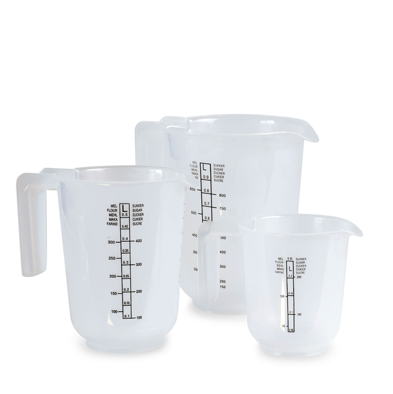 Messbecher - Set mit 3 Stk.