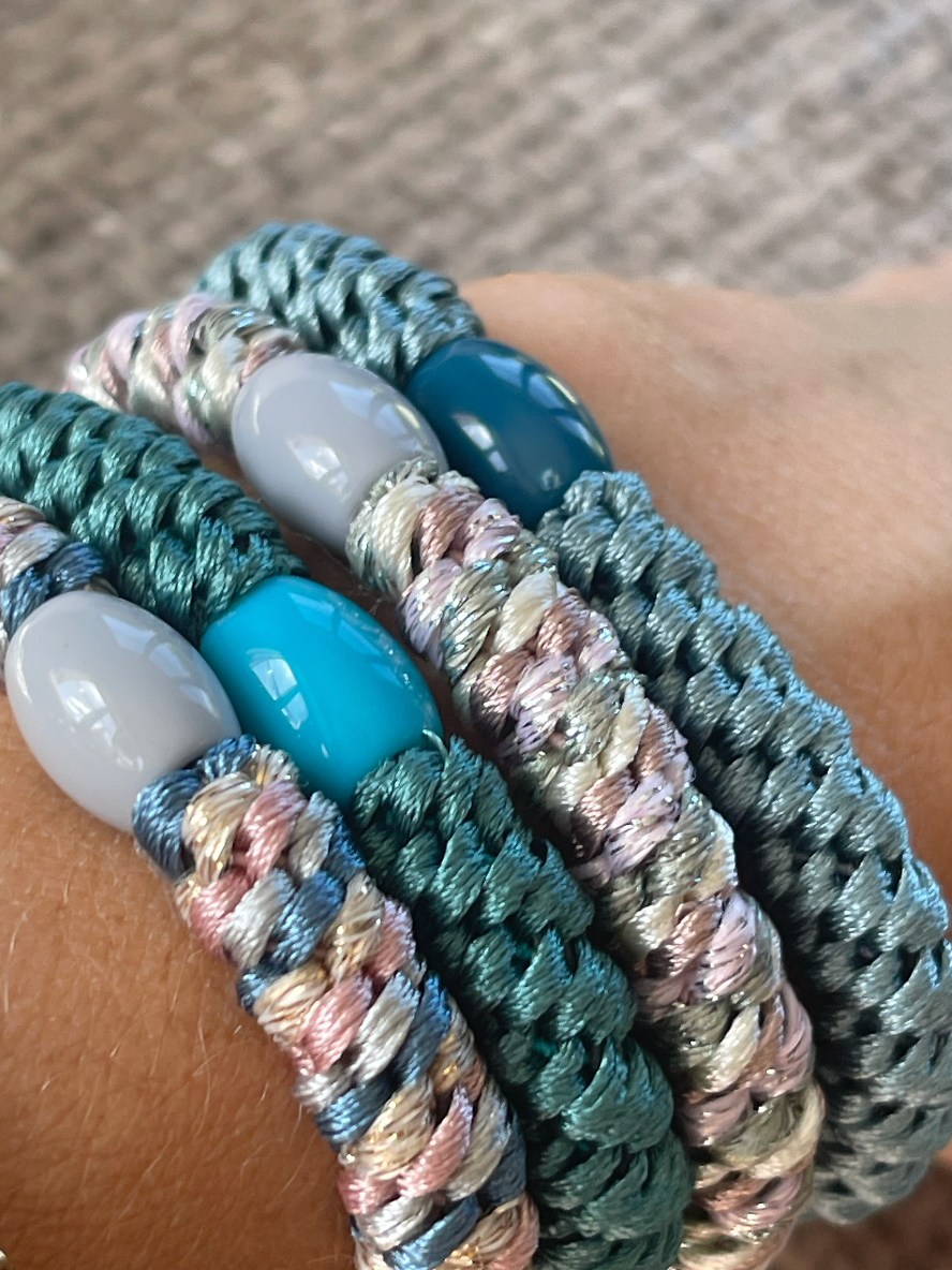 Haargummis Supreme Aqua - 4 Stk.