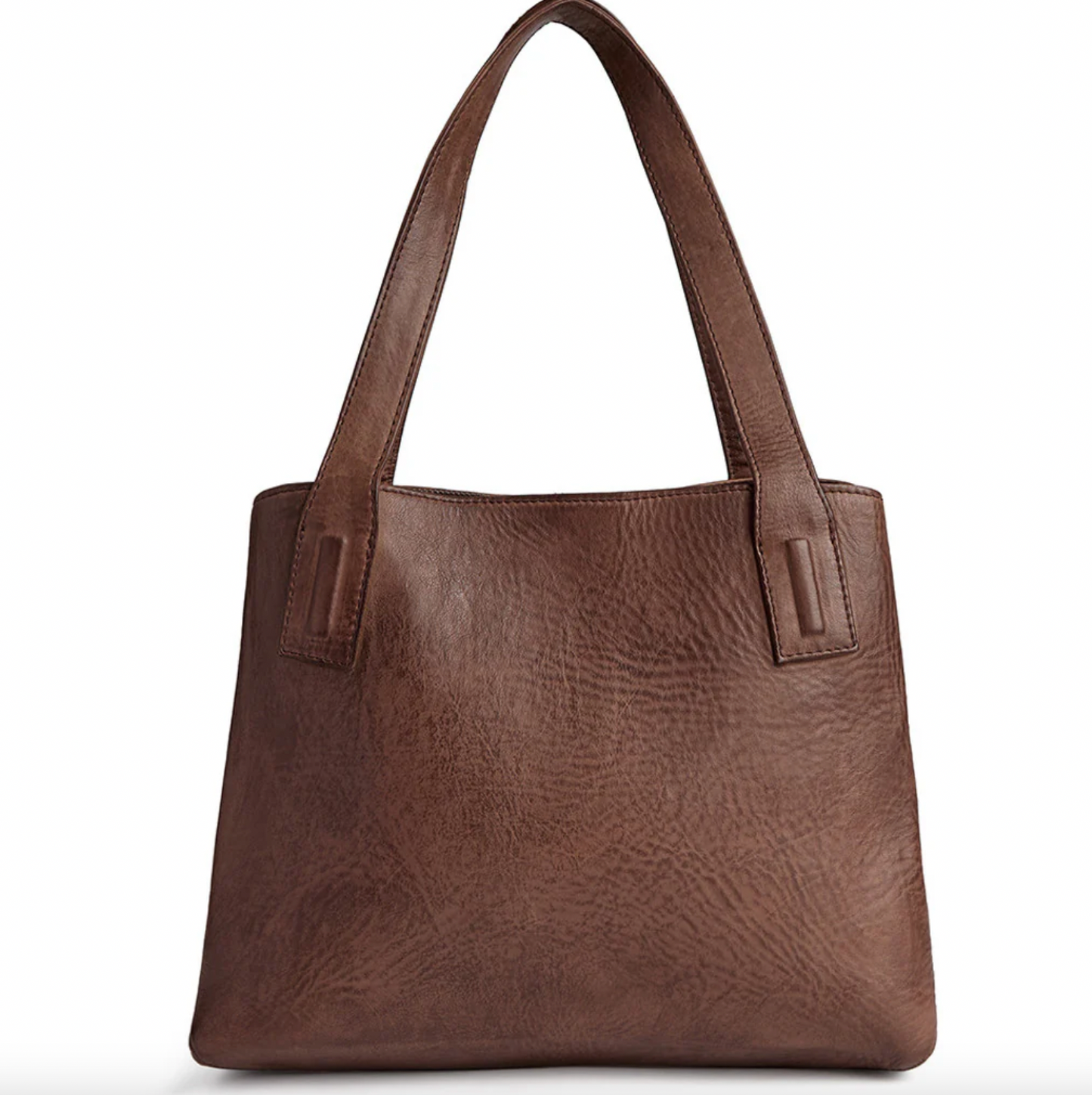 Schultertasche - Brandy leather