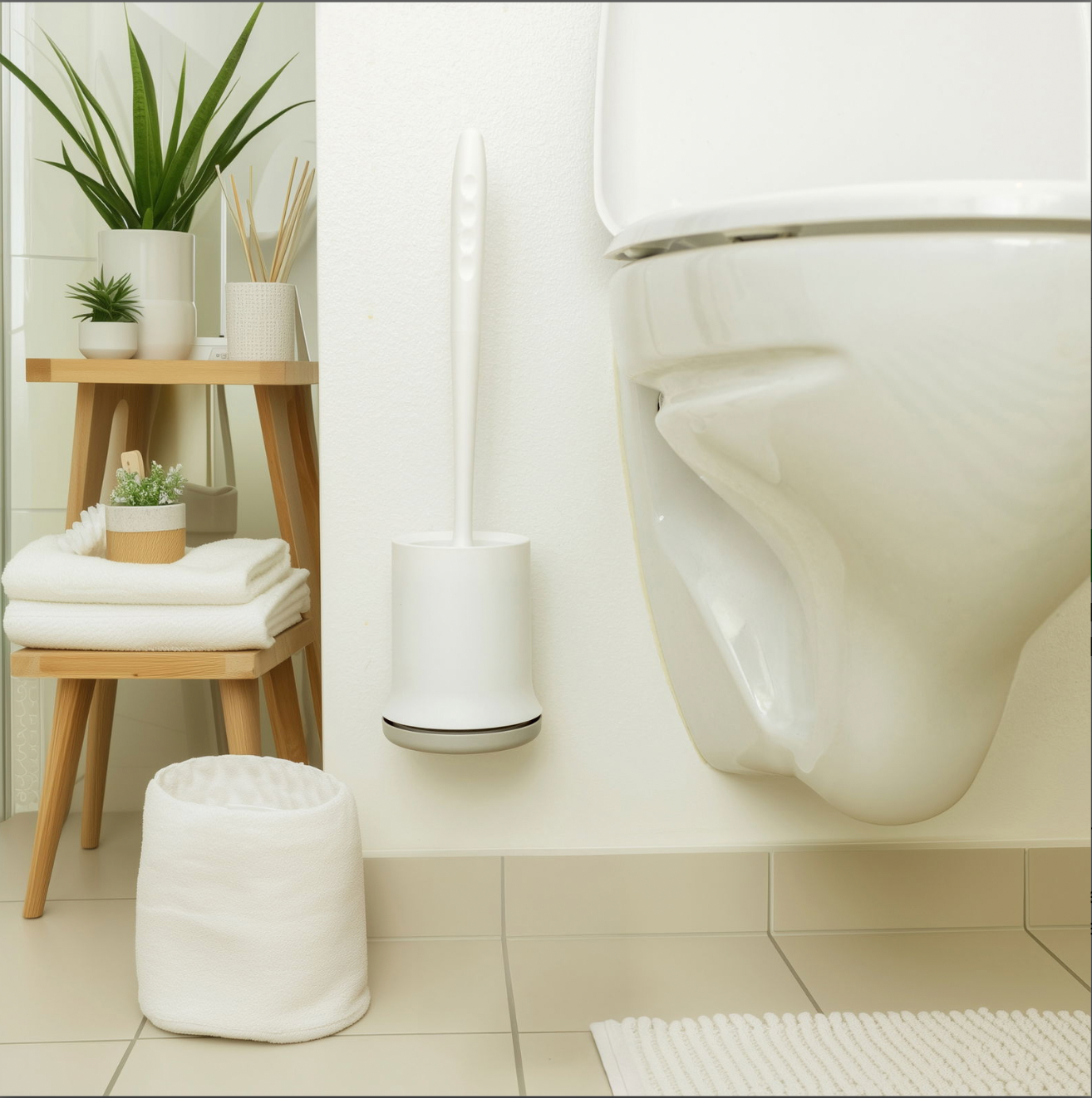 Toilettenbürste mit Aufhängung - Silikon