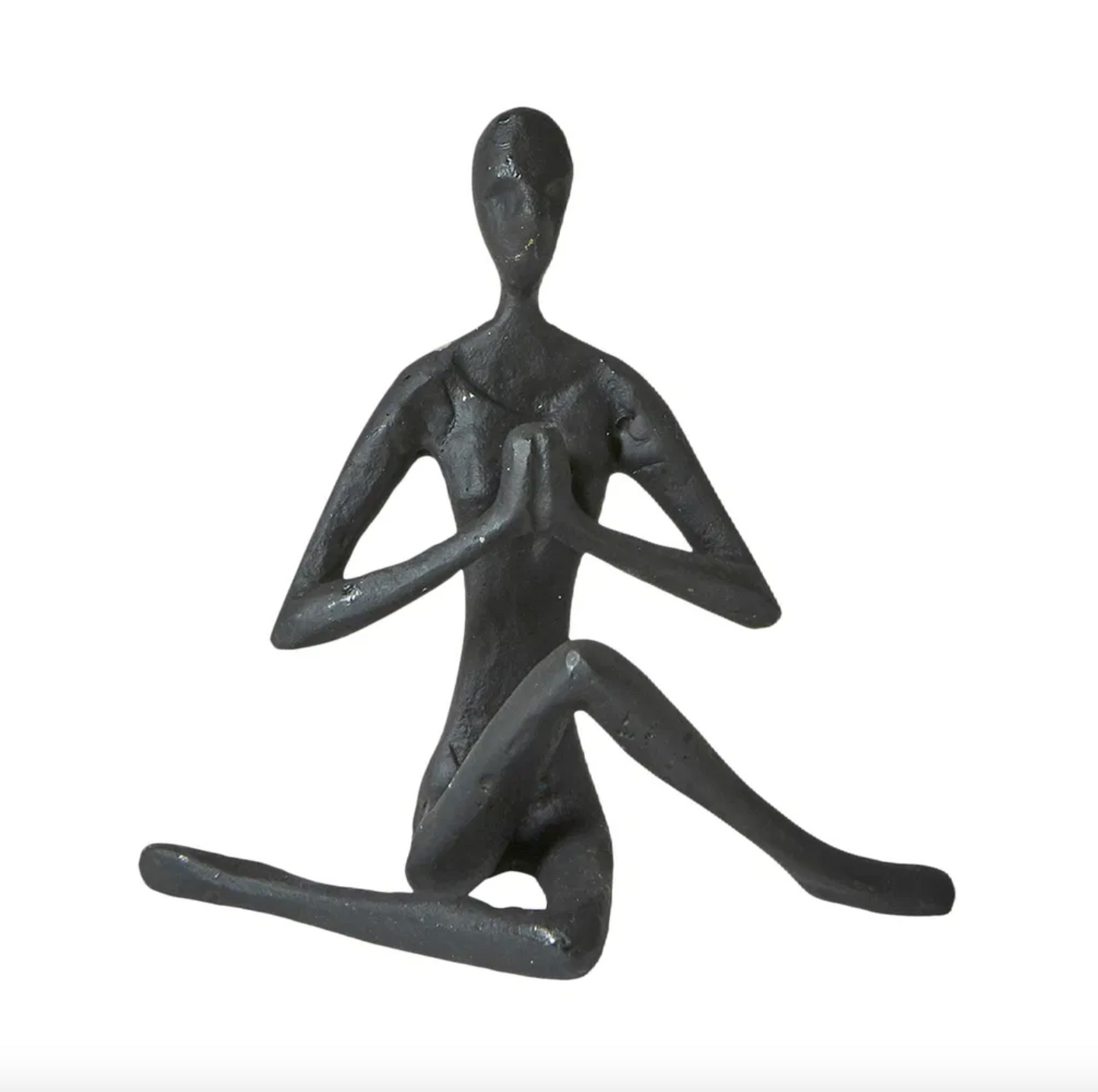Figur aus schwarzem Eisen - Yoga