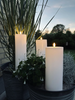Außen-XL-LED-Stumpenkerzen H 25 cm - Set mit 2 Stk inkl. Fernbedienung