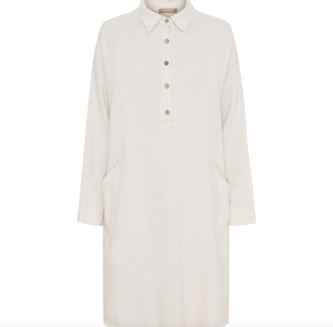 Kleid mit Taschen - Leinen / Viskose
