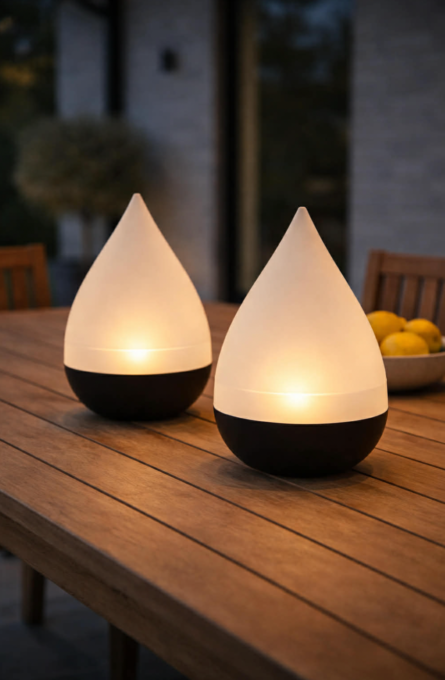 Tischlampe AURA mit Solarzellen