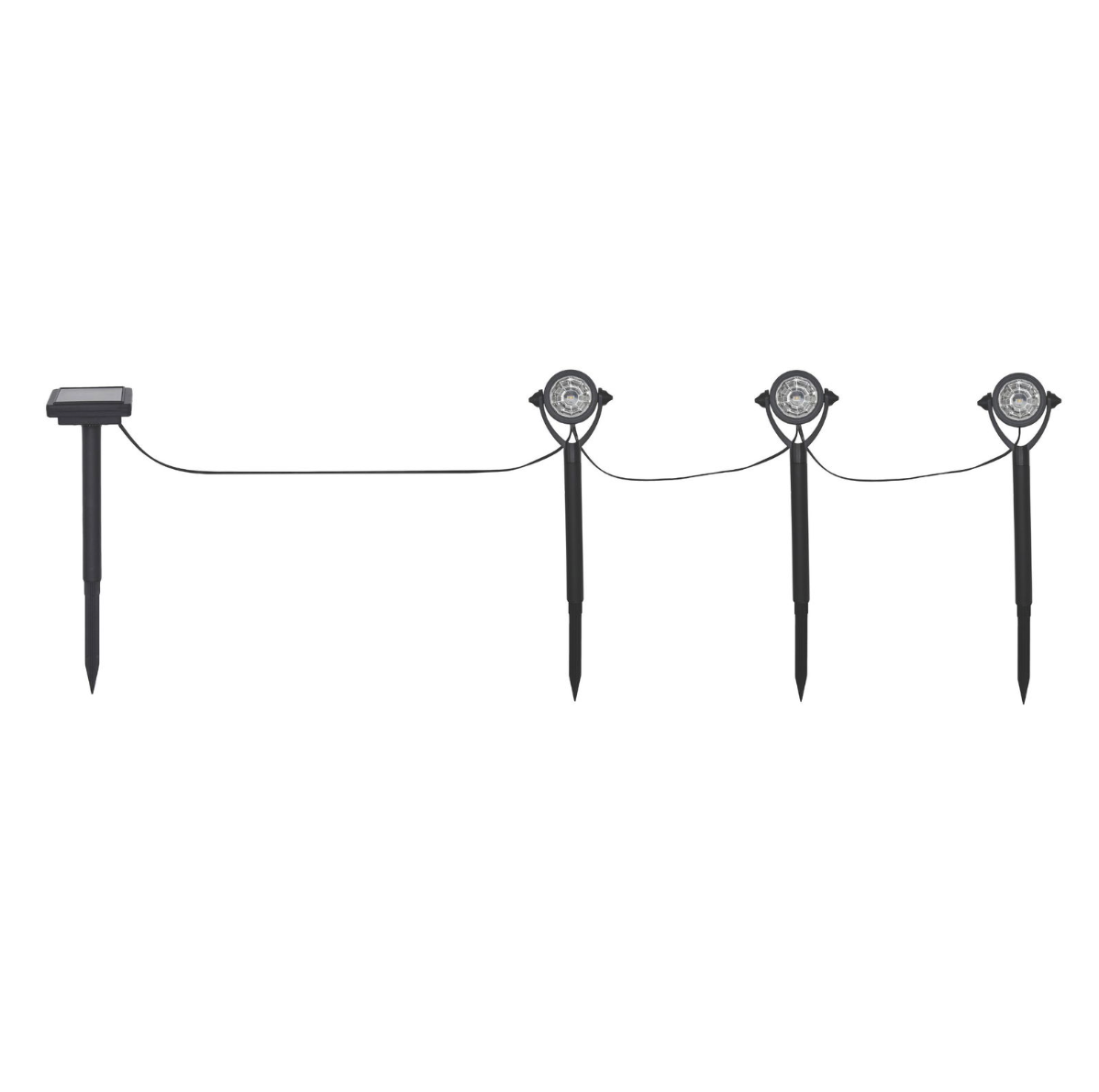 Gartenlampen mit Solar - 3 Stk.