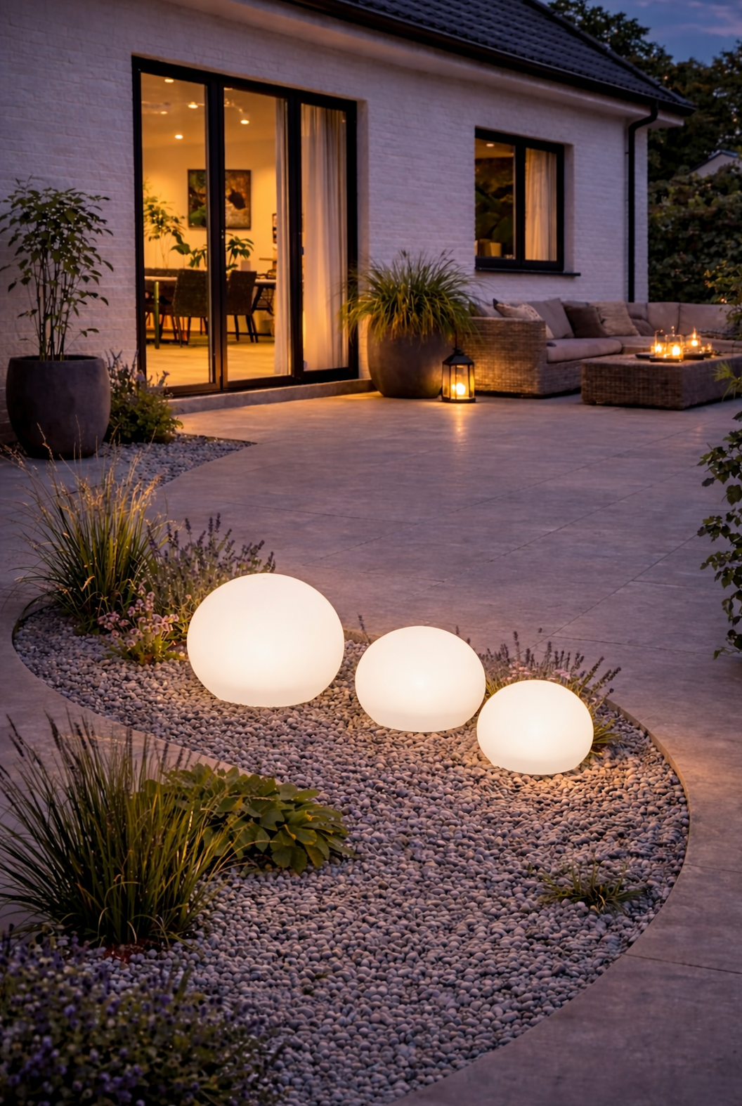 Leuchtkugeln mit Solarzellen – Set mit 3 Stk