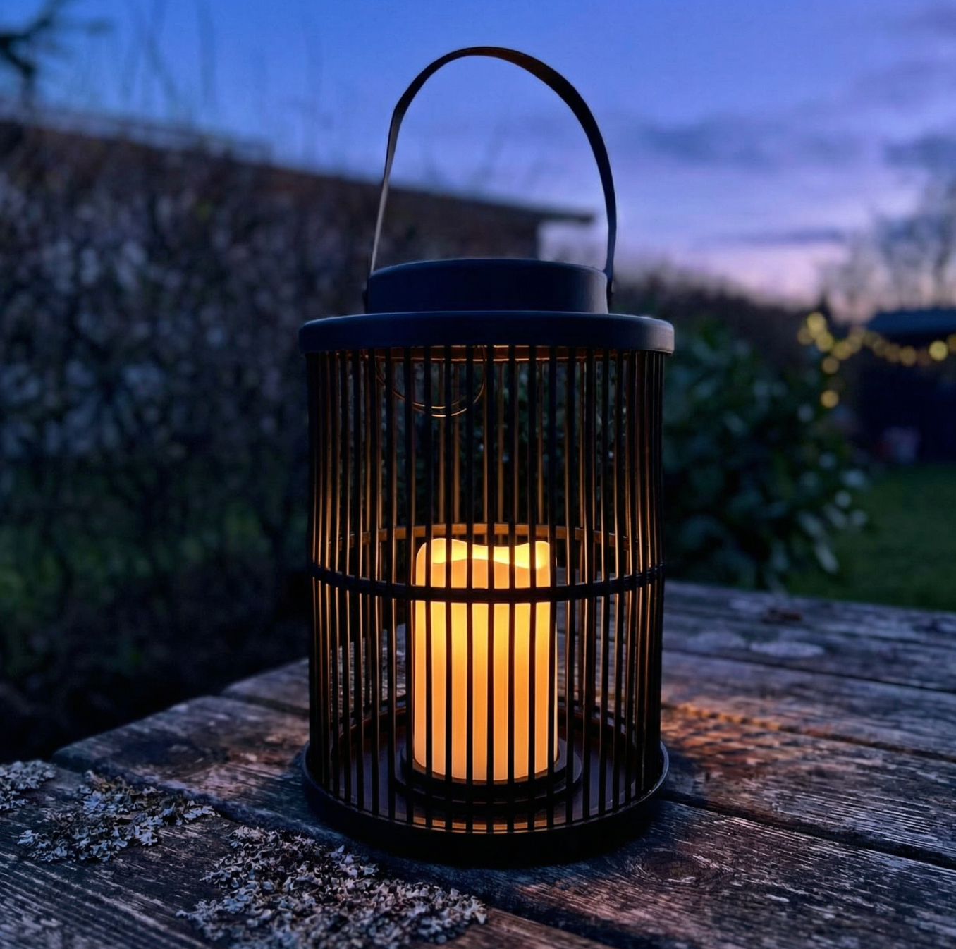 Laterne mit Solarzellen - Black design
