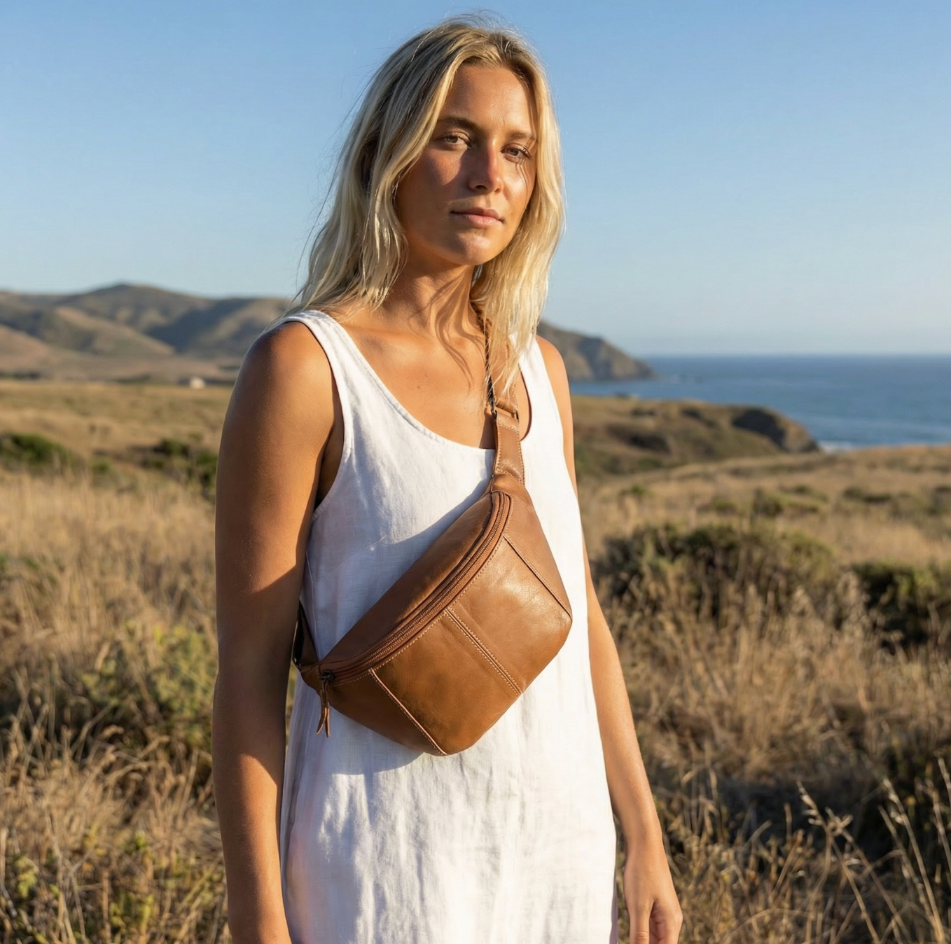 Bauchtasche Anna - Cognac
