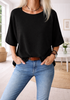 Bluse Sia Schwarz – Oversize