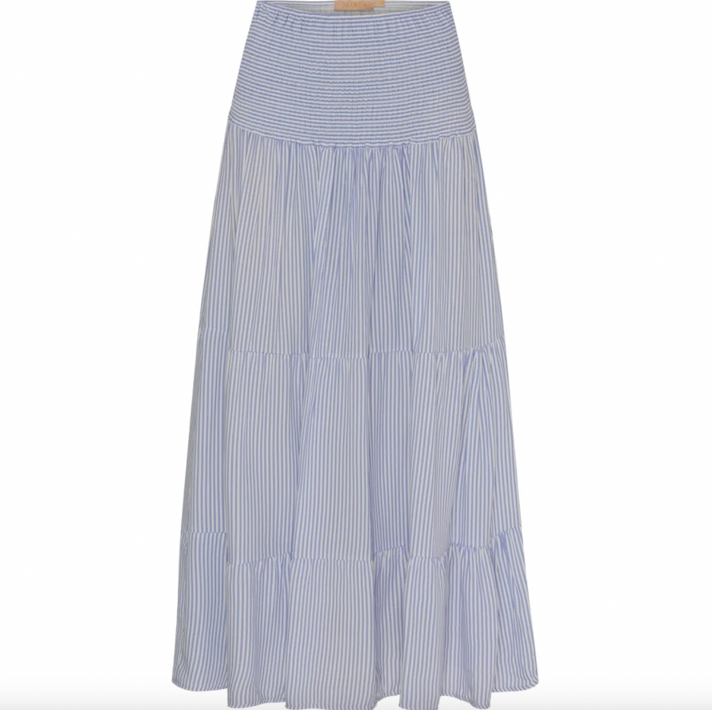 Rock mit Smock – Blau gestreift