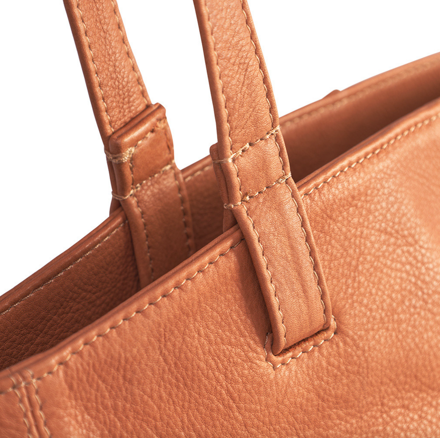 Shopper Aura – Cognac-Leder