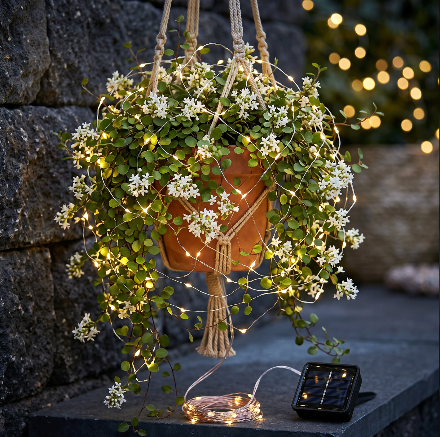 Lichterkette Marly mit Solar - 200 Lichter