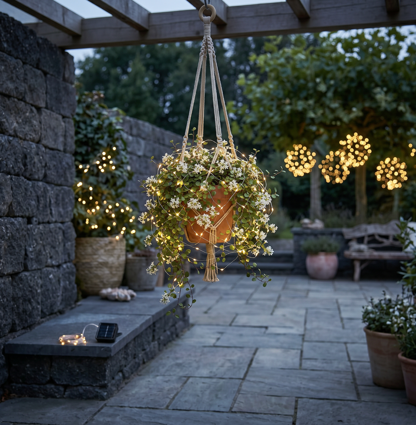 Lichterkette Marly mit Solar - 200 Lichter