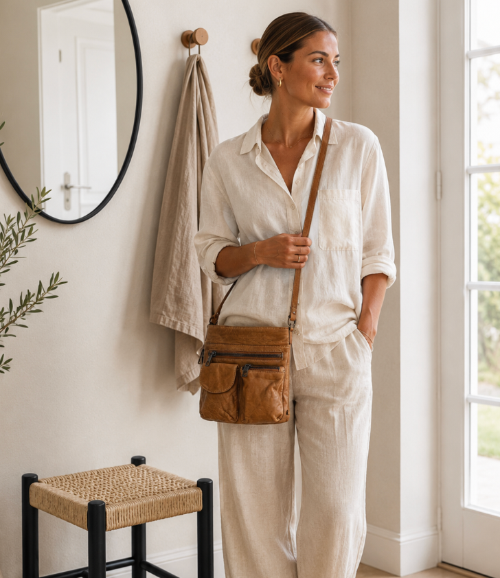Crossbody Camel – Ultra weich