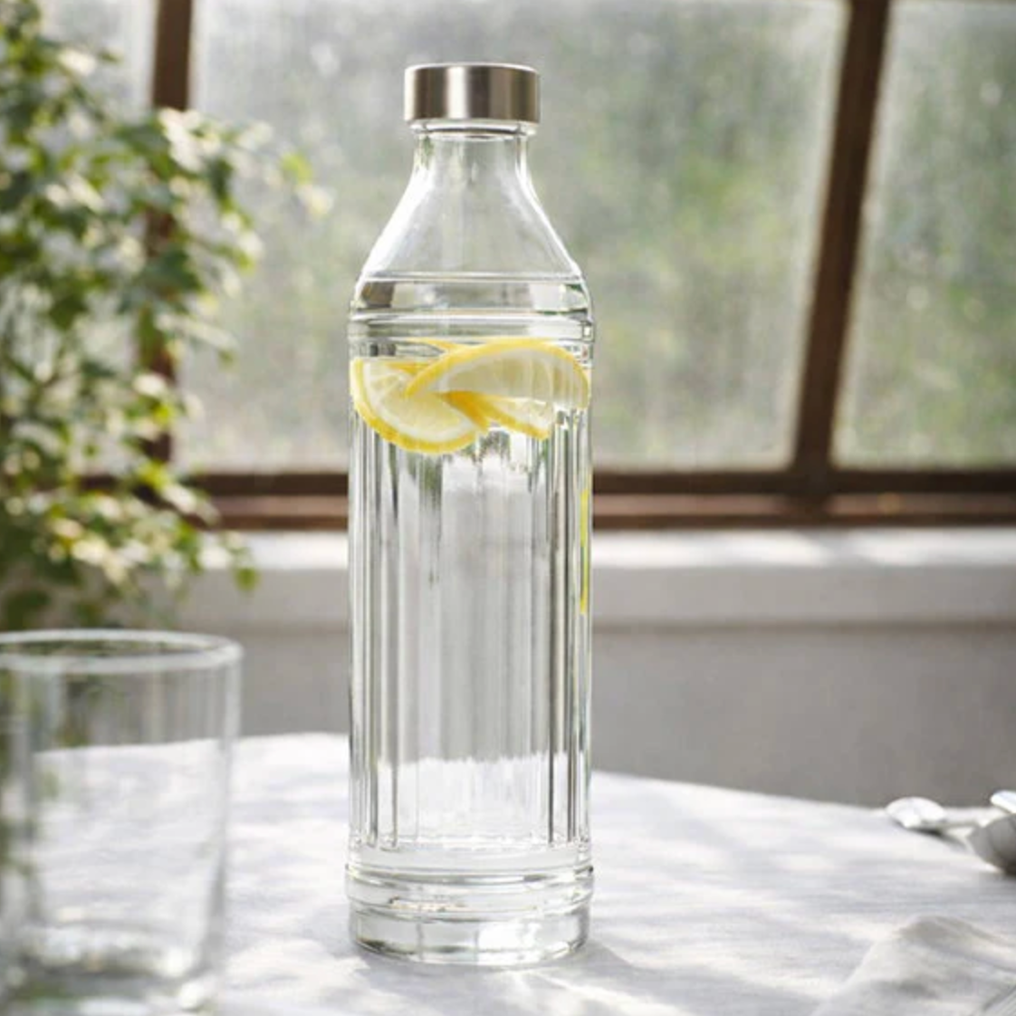 Wasserflasche mit Metallverschluss - 1000 ml.