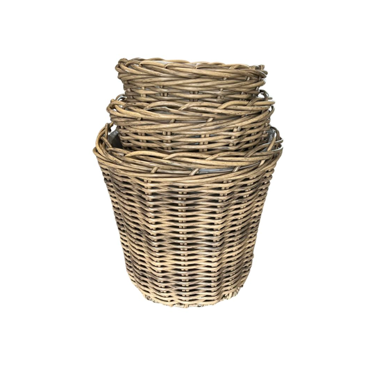 Pflanzenkörbe naturfarben - 3 Stk.