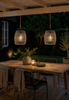 Lampe mit Solar - Grau