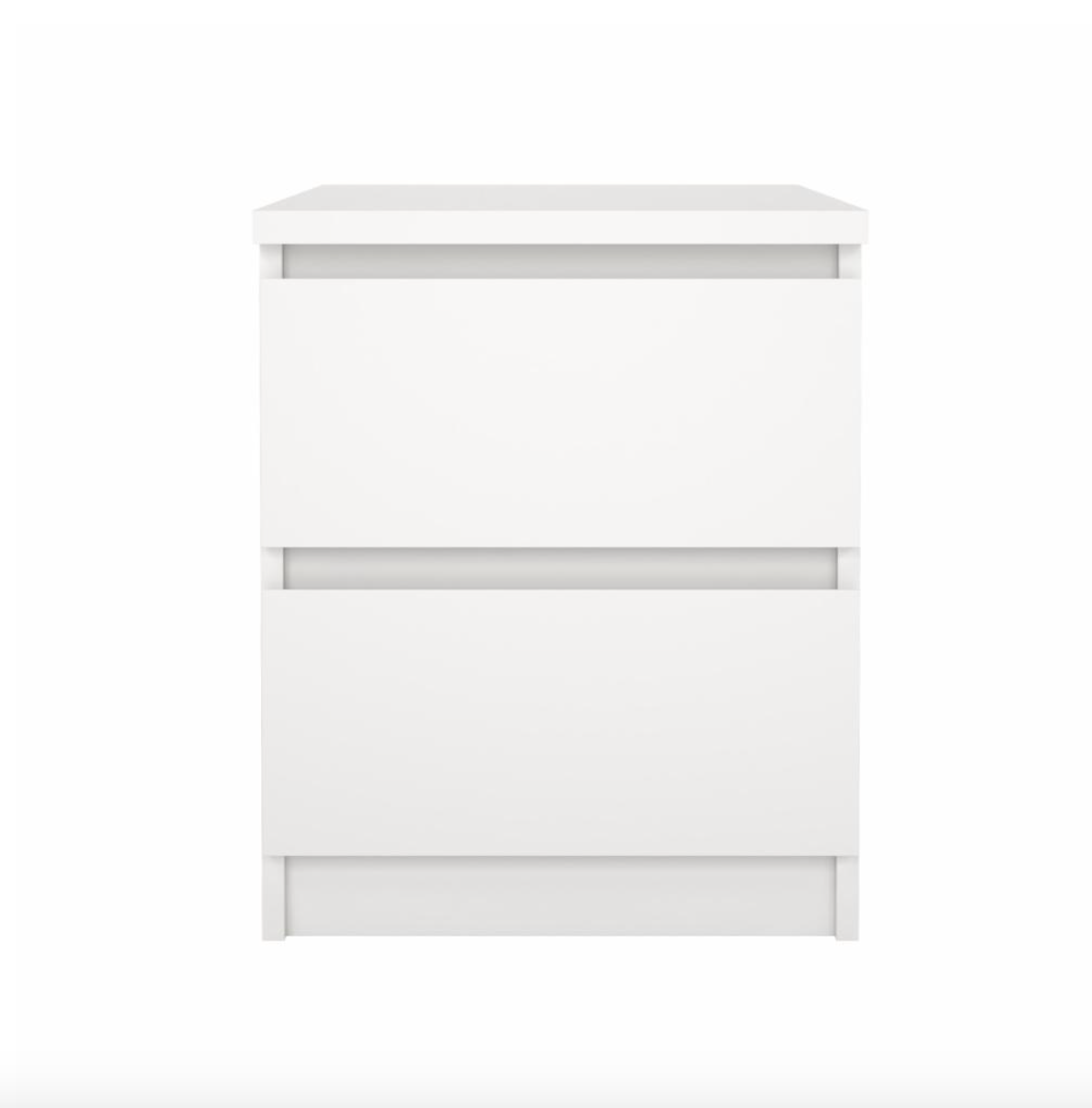 Nachttisch - White 2 Schubladen