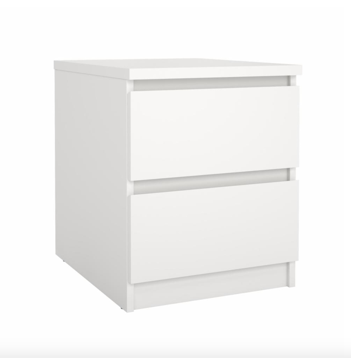 Nachttisch - White 2 Schubladen