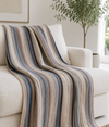 Plaid Multi gestreift Pastell