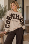 Bluse Hibiskus beige