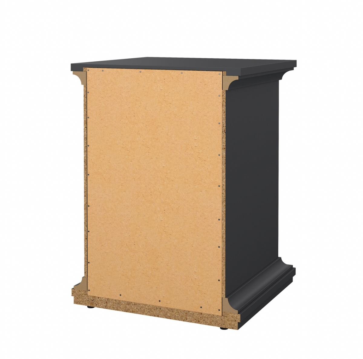 Nachttisch Paris Grey – 2 Schubladen