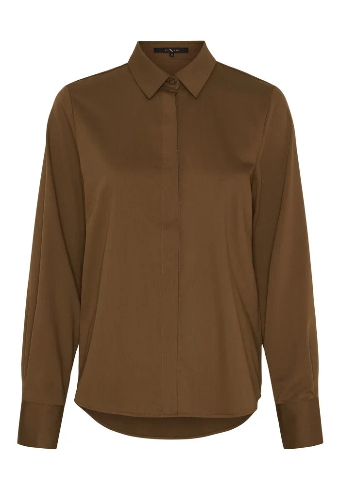Hemd Lux Bambus - Chocolate brown
