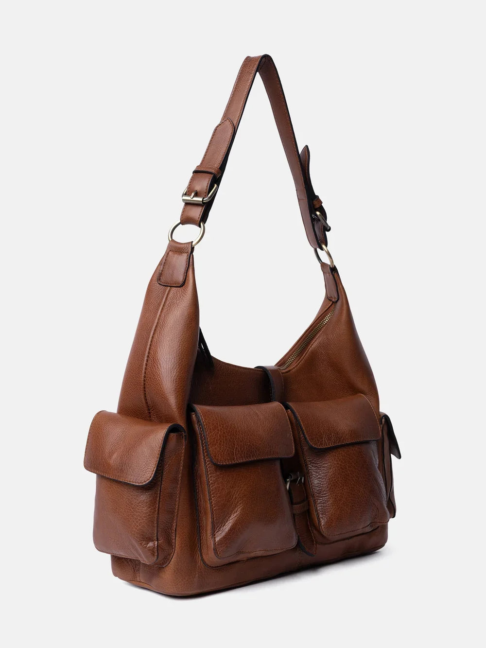 Schultertasche Big - Walnut