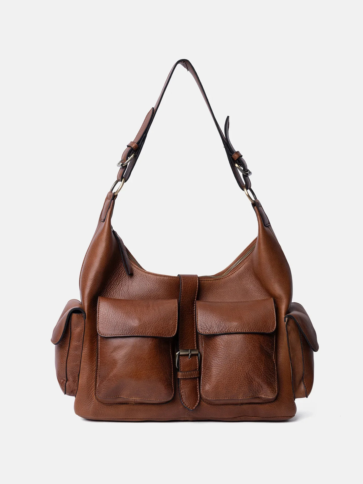 Schultertasche Big - Walnut