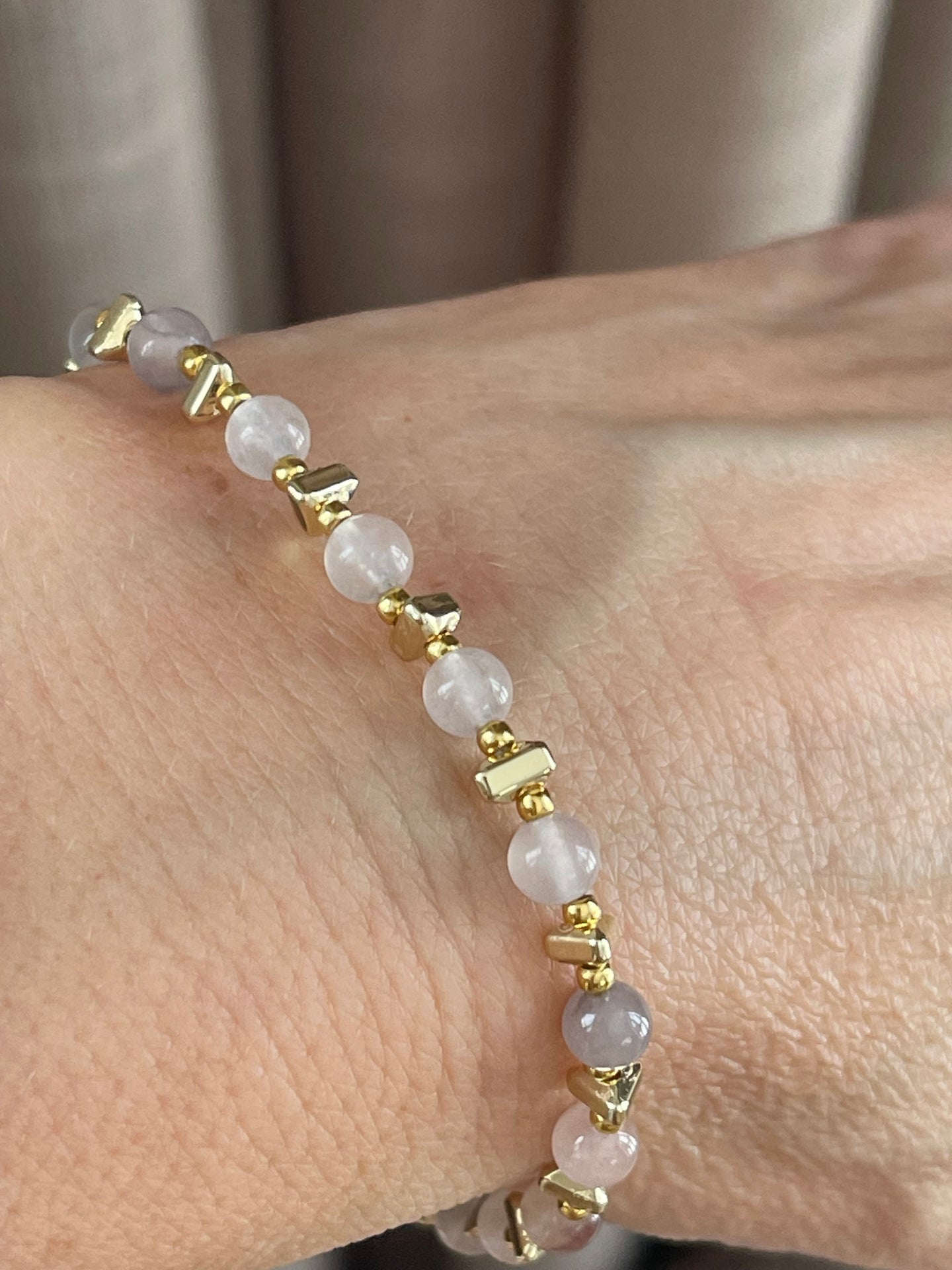 Armband TILDE - Naturstein - Blush