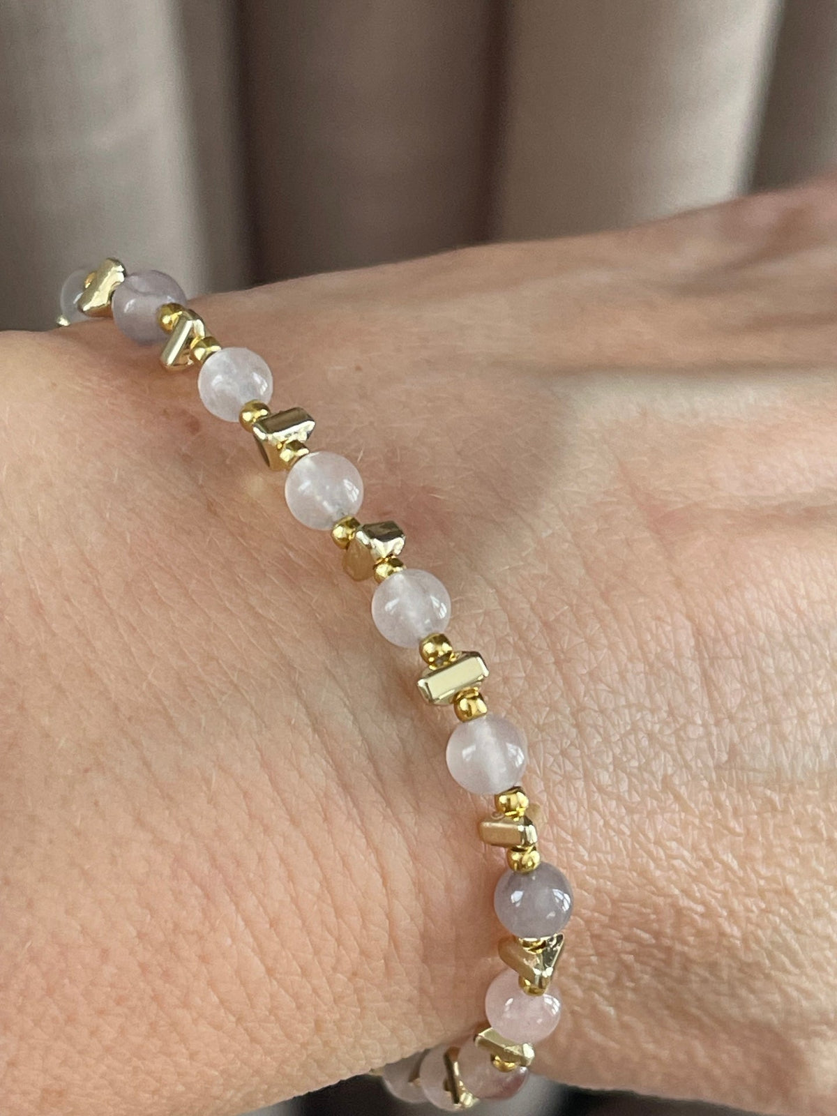 Armband TILDE - Naturstein - Blush