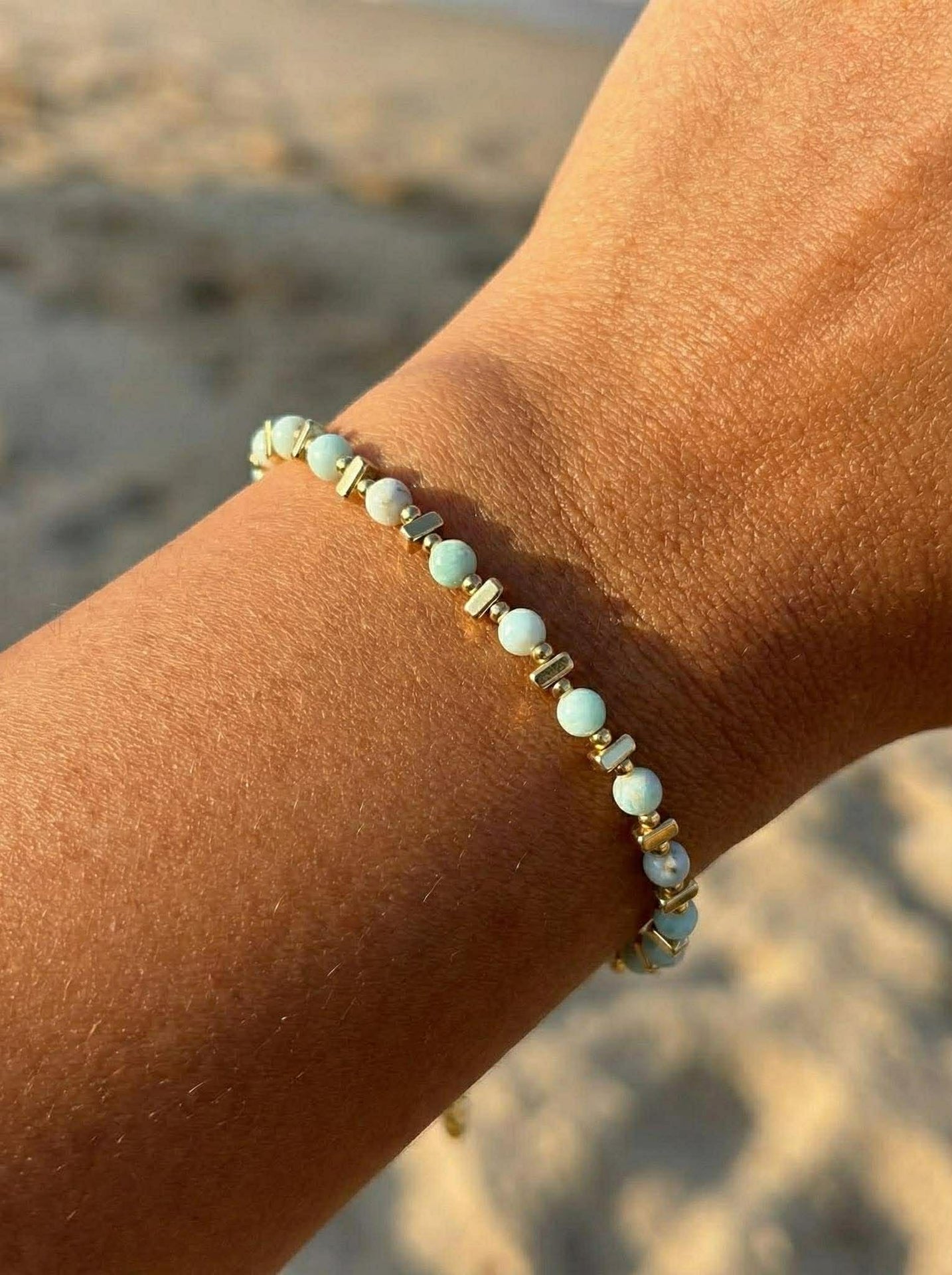 Armband TILDE - Naturstein - Jadegrün
