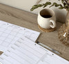 A4-Planungsblock, Wochenplan mit Notizen