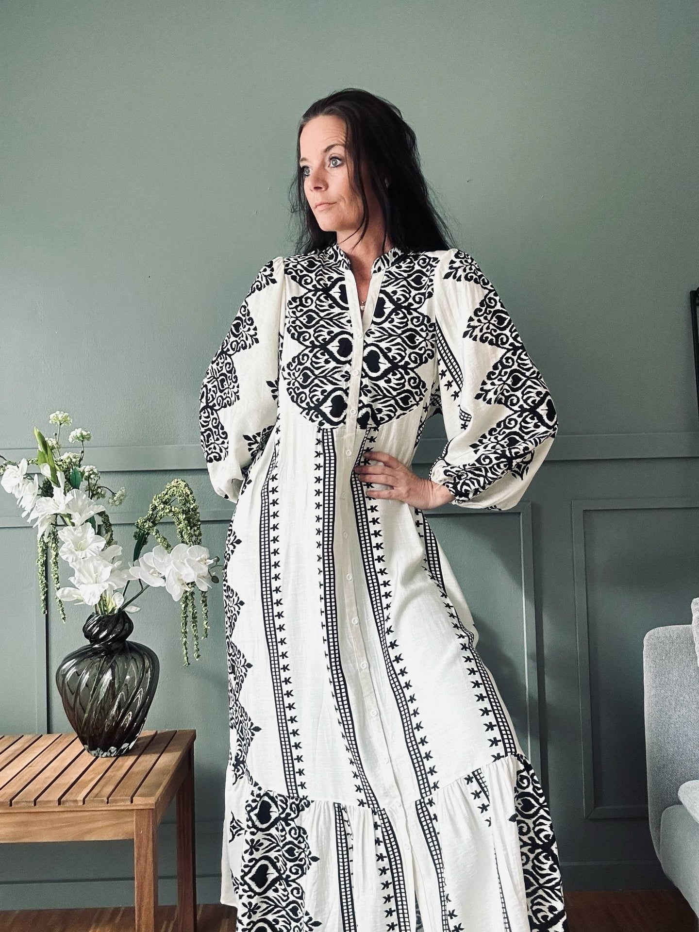 Kleid Beige - Boheme Baumwolle