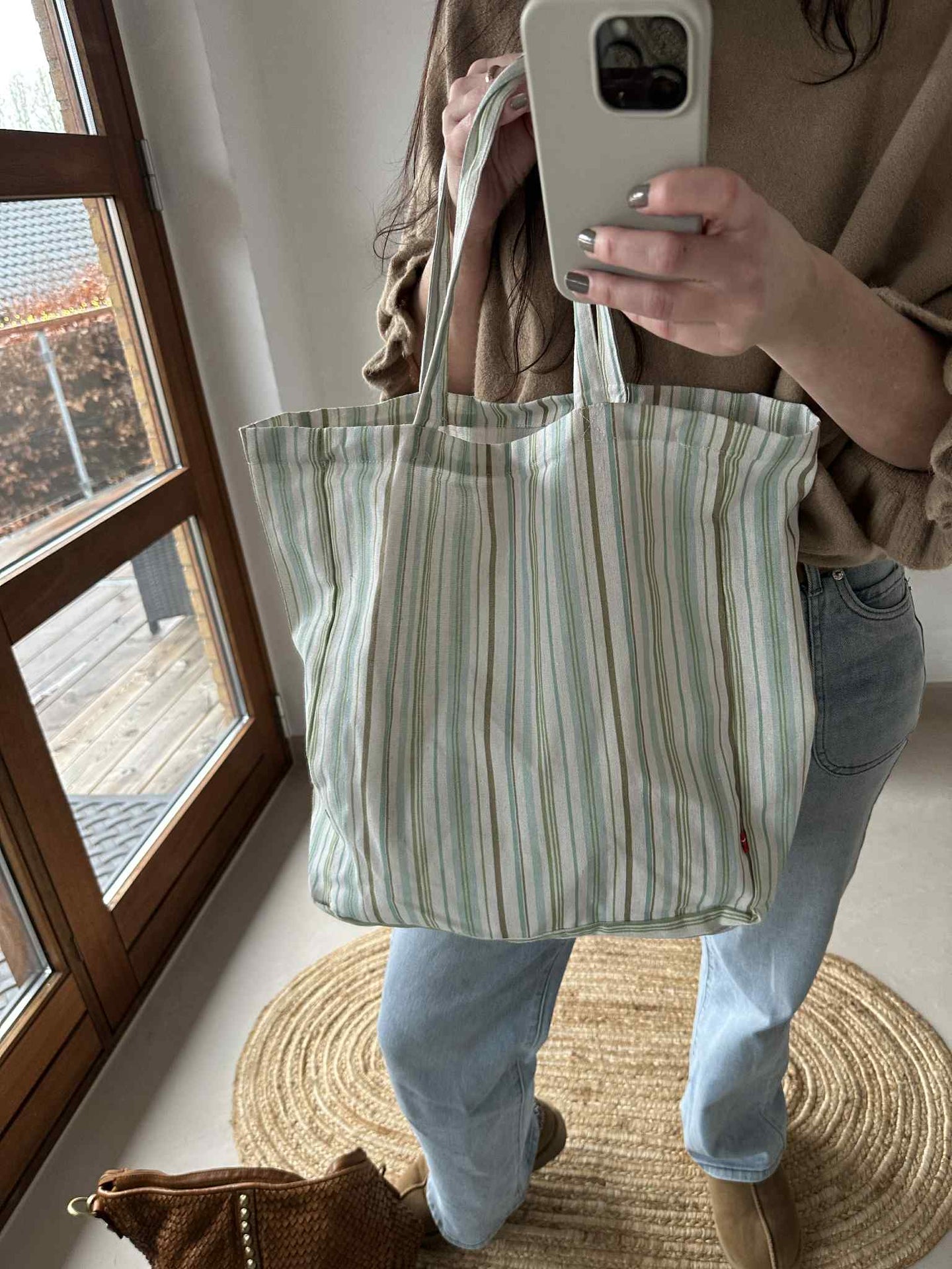 Shopper Gestreift Grün